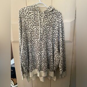 American Eagle Leopard Print Hoodie